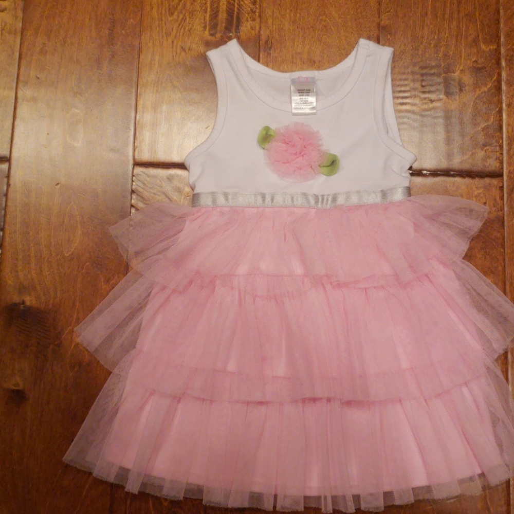 Frilly pink summer dress